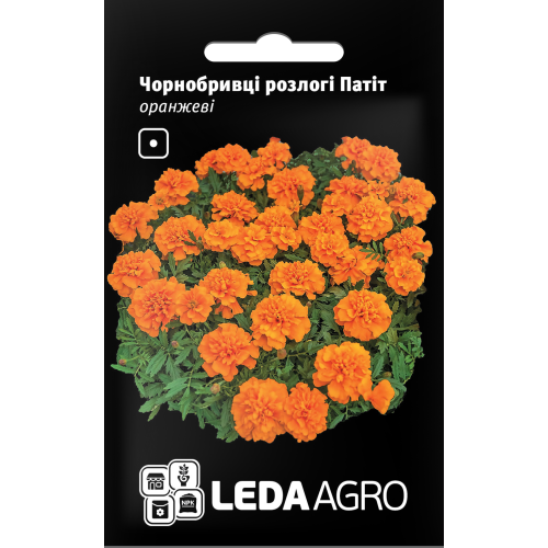 Чорнобривці Патіт помаранчеві, 025 г