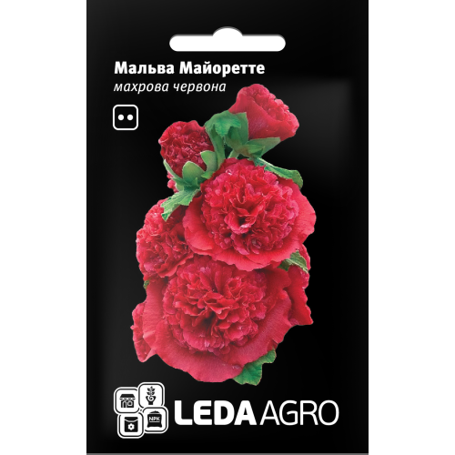 Мальва Майоретте махрова червона
