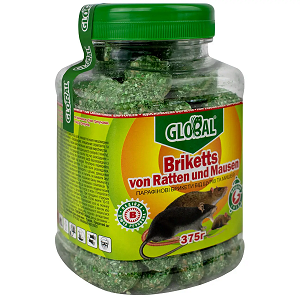Брикети від щурів та мишей Global 375 г 