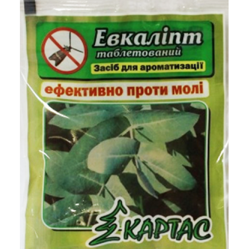 Пігулки  ароматизовані від молі Евкаліпт, 10шт.