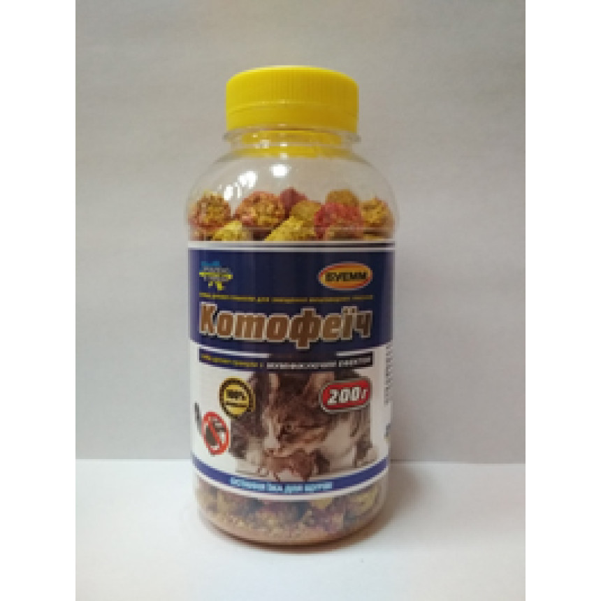 Котофеіч 200 г (гранули в банці для знищення щурів та мишей)