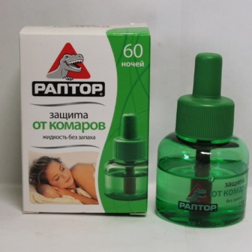 РАПТОР Рідина від комарів 30 ночей (без запаху)