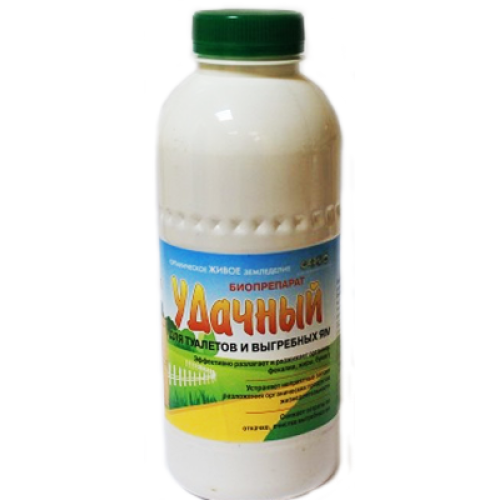 Біопрепарат "Удачниий" для вигрібних ям 500 мл.